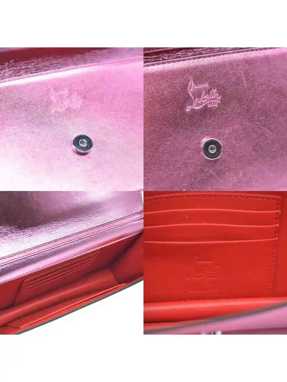 $1390 Christian Louboutin Calfskin Loubi54 Crossbody Clutch